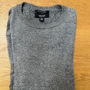 Nordstrom heather grey sweater cotton and cashmere blend
